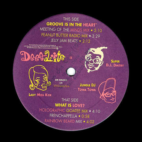 Deee-Lite : Groove Is In The Heart / What Is Love? (12")