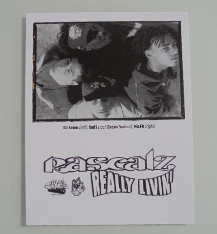 Rascalz : Really Livin' (LP, Album, Ltd, Num, RE, Ora)