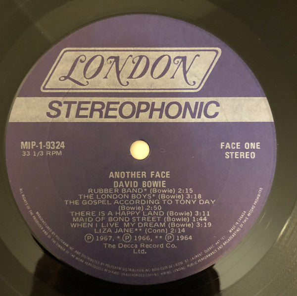 David Bowie : Another Face (LP, Comp)