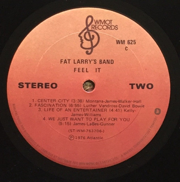 Fat Larry's Band : Feel It (LP, Album)
