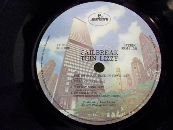 Thin Lizzy : Jailbreak (LP, Album, RE, Gat)