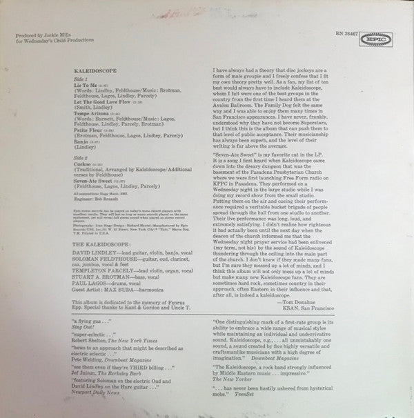 Kaleidoscope (3) : Incredible Kaleidoscope (LP, Album, San)