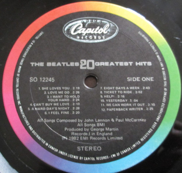 The Beatles : 20 Greatest Hits (LP, Comp)