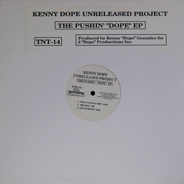 Kenny "Dope" Gonzalez : The Pushin' "Dope" EP (12", EP)