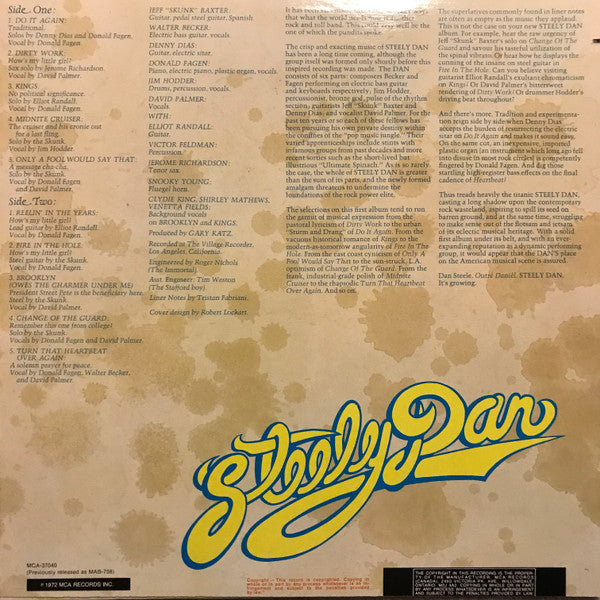 Steely Dan : Can't Buy A Thrill (LP, Album, RE)