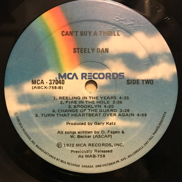 Steely Dan : Can't Buy A Thrill (LP, Album, RE)