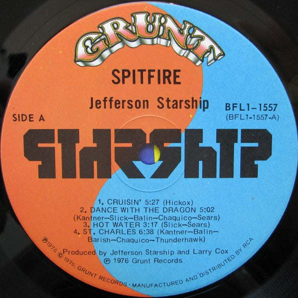 Jefferson Starship : Spitfire (LP, Album)