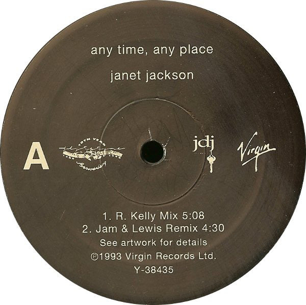 Janet Jackson : Any Time, Any Place (12", Single)