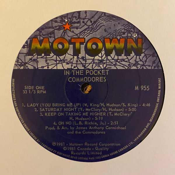 Commodores : In The Pocket (LP, Album, Club)