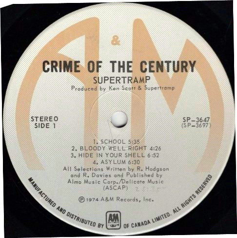 Supertramp : Crime Of The Century (LP, Album, RE)