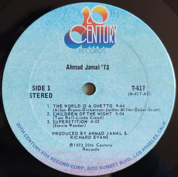 Ahmad Jamal : Ahmad Jamal '73 (LP, Album, Ter)