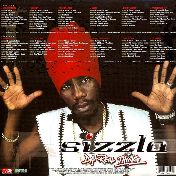 Sizzla : Da Real Thing (LP, Album)
