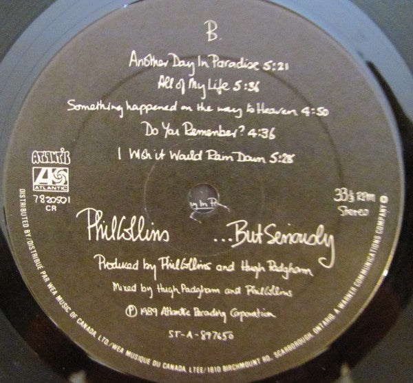 Phil Collins : ...But Seriously (LP, Album)