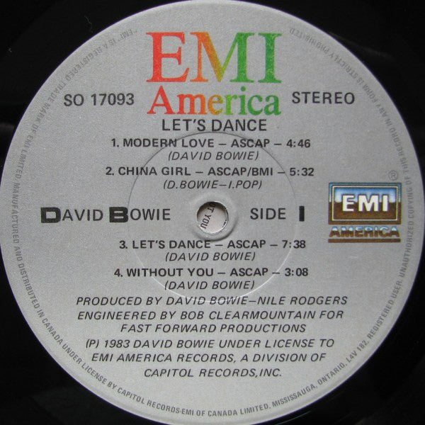 David Bowie : Let's Dance (LP, Album)
