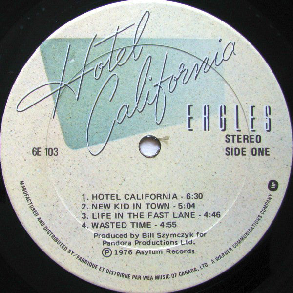 Eagles : Hotel California (LP, Album, Qua)