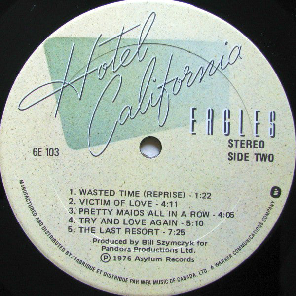 Eagles : Hotel California (LP, Album, Qua)