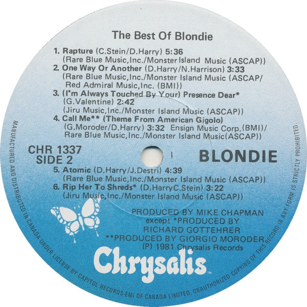 Blondie : The Best Of Blondie (LP, Comp)