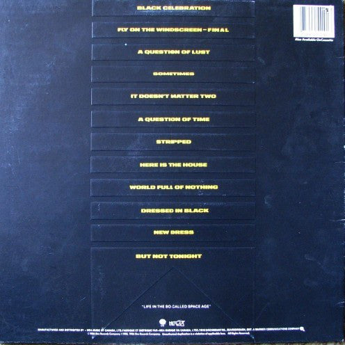 Depeche Mode : Black Celebration (LP, Album, Emb)