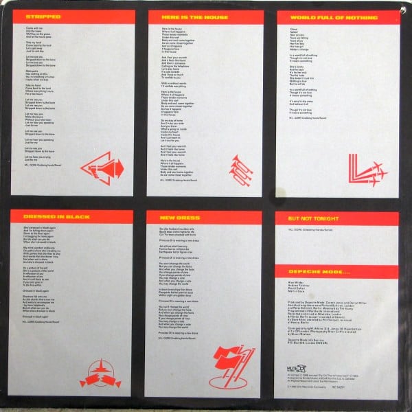 Depeche Mode : Black Celebration (LP, Album, Emb)