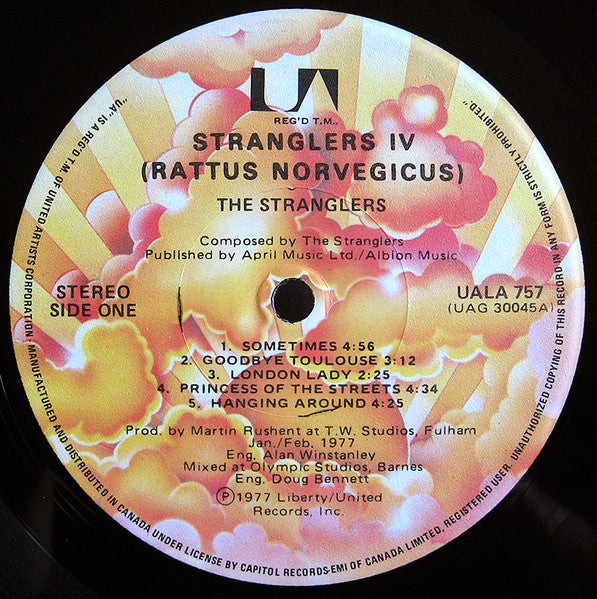 The Stranglers : Stranglers IV (Rattus Norvegicus) (LP, Album, RE)