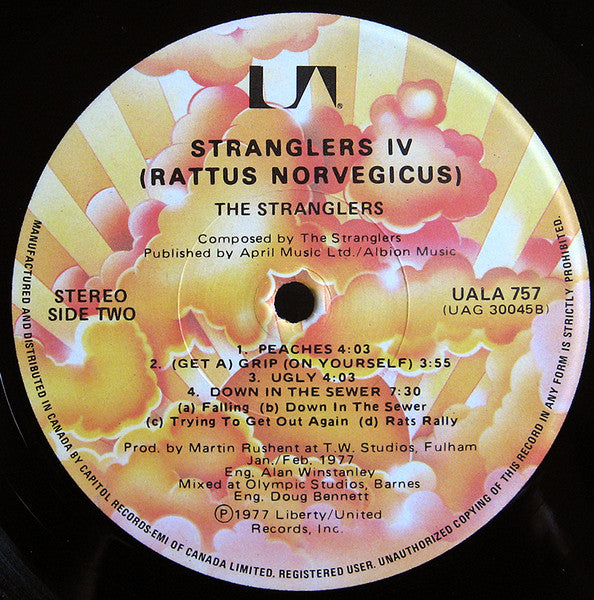 The Stranglers : Stranglers IV (Rattus Norvegicus) (LP, Album, RE)