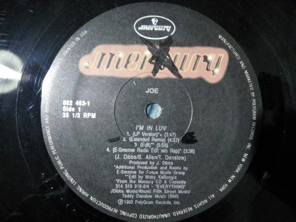 Joe : I'm In Luv (12")