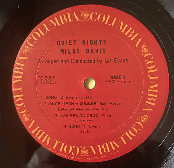 Miles Davis : Quiet Nights (LP, Album, Ter)
