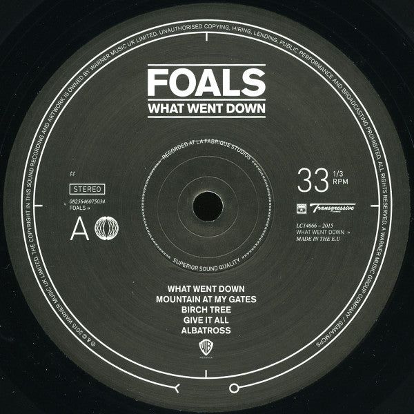 Foals : What Went Down (LP, Album, 180)