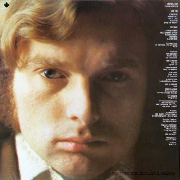Van Morrison : Moondance (LP, Album, RE, Gat)