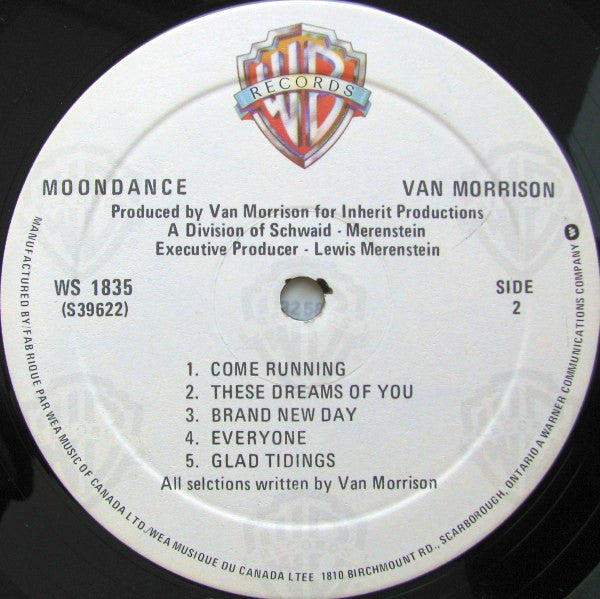 Van Morrison : Moondance (LP, Album, RE, Gat)