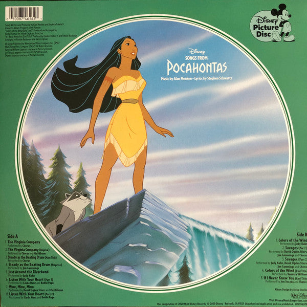 Various : Songs From Pocahontas (Soundtrack) (LP, Album, Comp, Pic)
