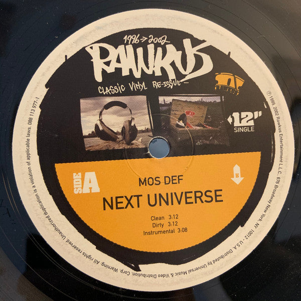 Mos Def / Company Flow / Diamond D : Next Universe / Patriotism / When It Pours It Rains (12", RE)