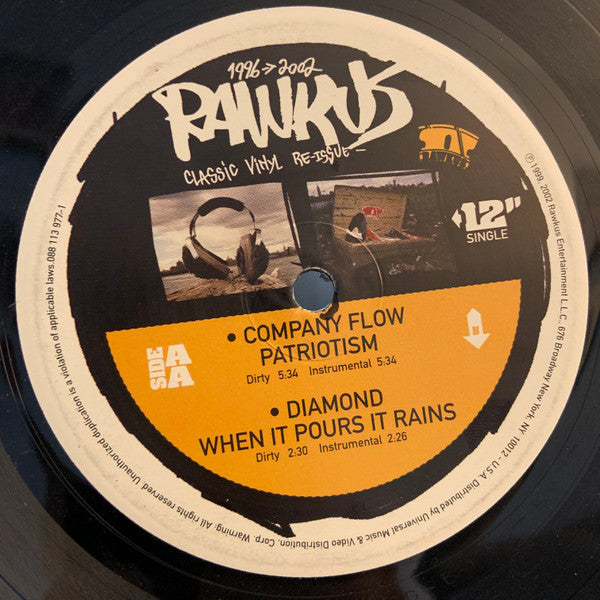 Mos Def / Company Flow / Diamond D : Next Universe / Patriotism / When It Pours It Rains (12", RE)