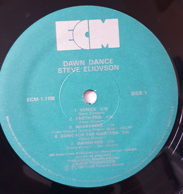 Steve Eliovson, Collin Walcott : Dawn Dance (LP, Album)