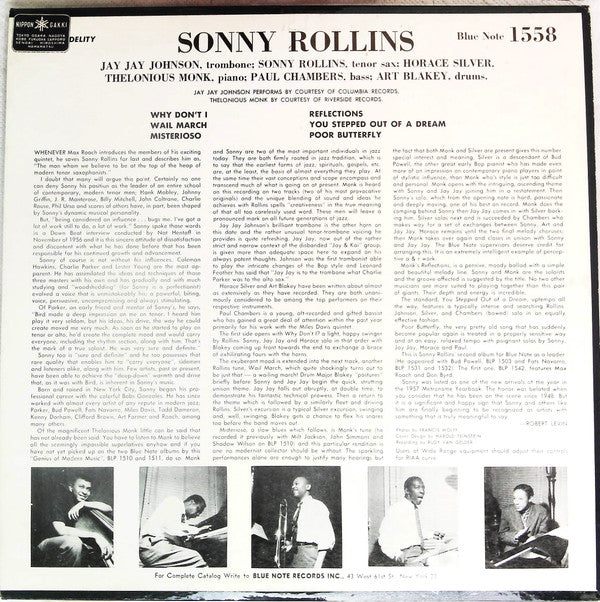 Sonny Rollins : Volume 2 (LP, Album, Mono, RP)