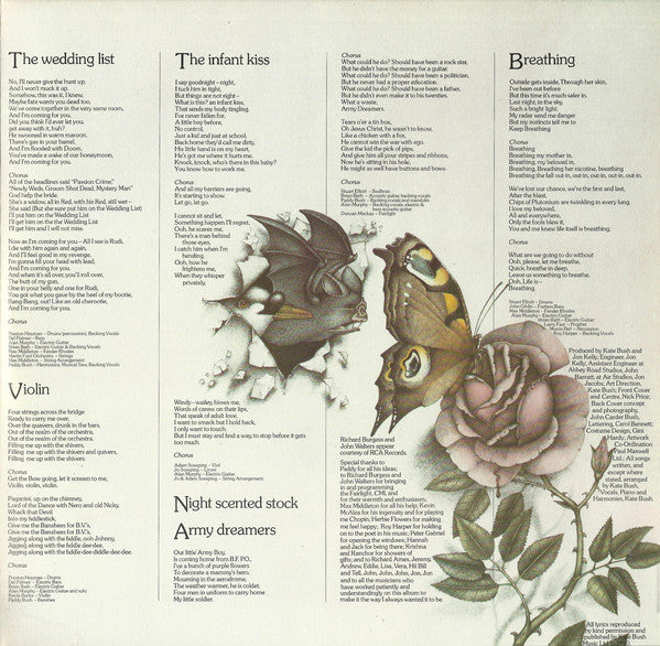 Kate Bush : Never For Ever (LP, Album, Don)