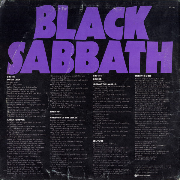 Black Sabbath : Master Of Reality (LP, Album)