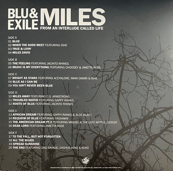 Blu & Exile : Miles: From An Interlude Called Life (3xLP, Album)