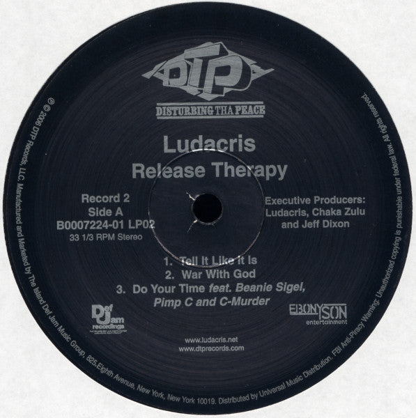 Ludacris : Release Therapy (2xLP, Album)