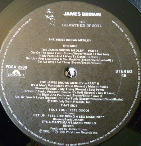 James Brown : The James Brown Medley (12")