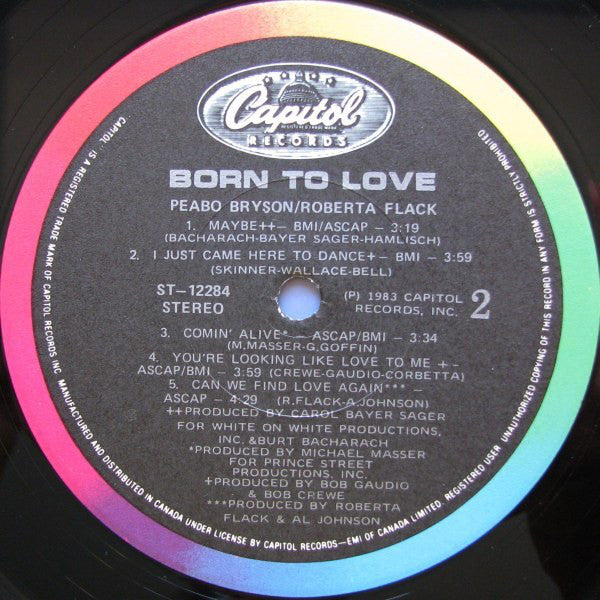 Peabo Bryson & Roberta Flack : Born To Love (LP, Album)