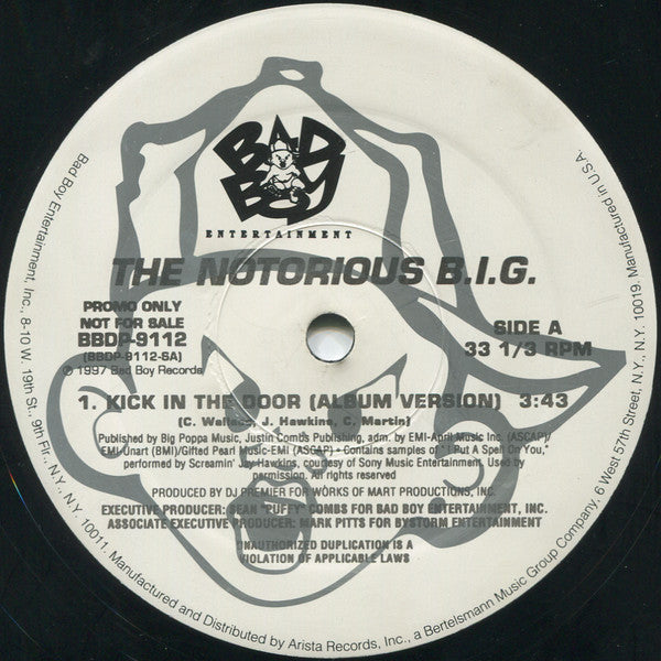 Notorious B.I.G. : Kick In The Door (12", Promo)