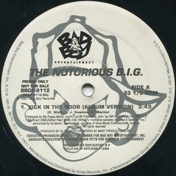 The Notorious B.I.G.* : Kick In The Door (12", Promo)