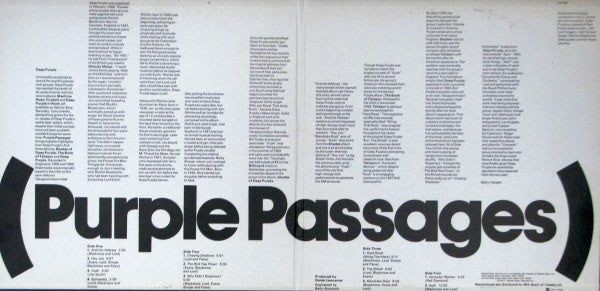 Deep Purple : Purple Passages (2xLP, Comp, Gat)