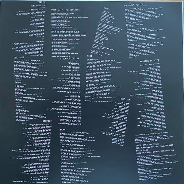 Disturbed : The Sickness (LP, Album, Ltd, RE, Cry)