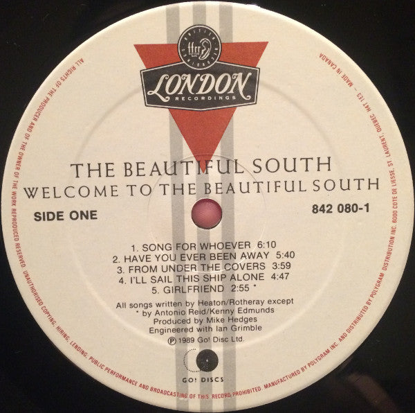 The Beautiful South : Welcome To The Beautiful South (LP, Album)
