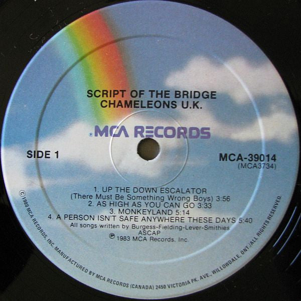 The Chameleons : Script Of The Bridge (LP, Album)