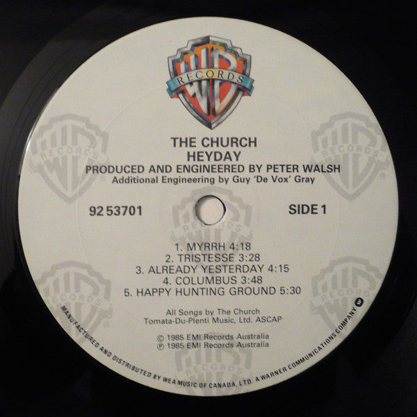 The Church : Heyday (LP, Album)