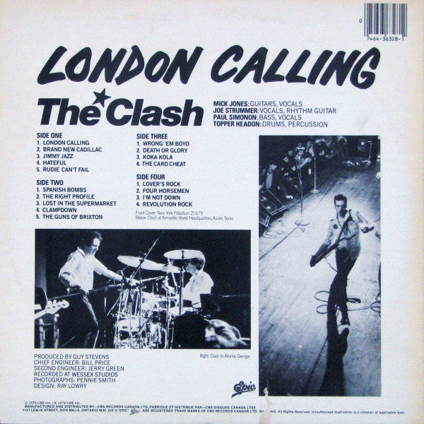 The Clash : London Calling (2xLP, Album)