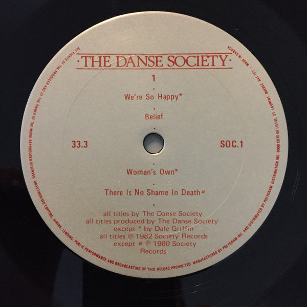 The Danse Society : The Danse Society (LP, Comp + 12")